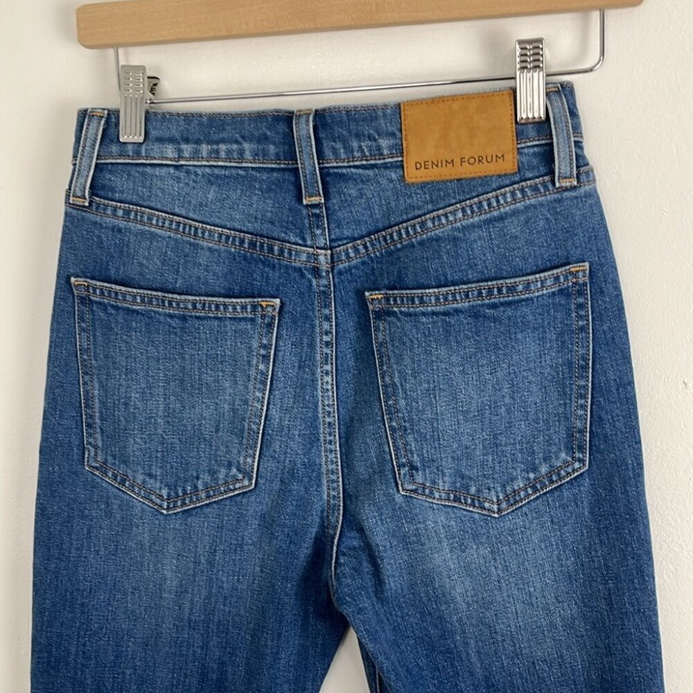 Denim Forum The Yoko High Rise Slim Button-Fly Jean - Picture 7 of 8